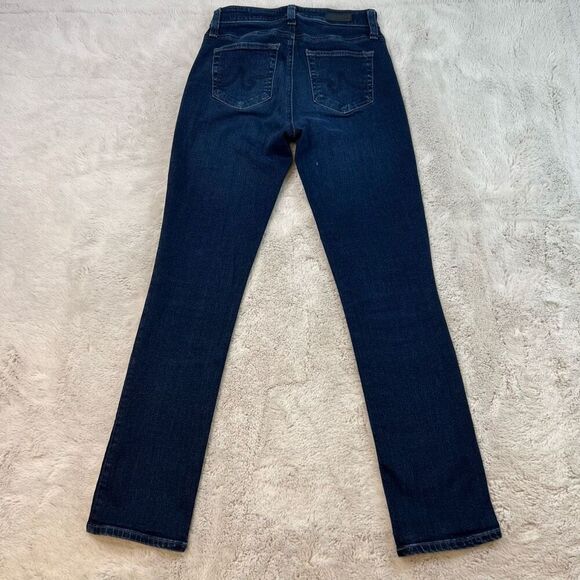 AG Adriano Goldschmied Jeans Womens Size 25R Mari High Rise Slim Straight Dark - Picture 9 of 11
